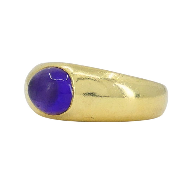 Vintage Tiffany & Co. 18k Gold Cabochon Amethyst Ring