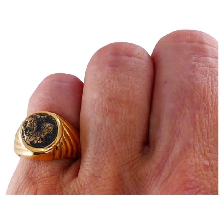 Bvlgari Vintage Bulgari Monete Ancient Coin Gold Ring