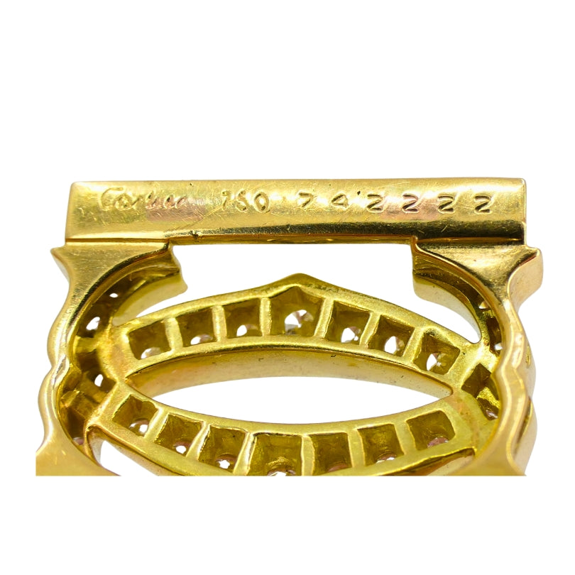 Cartier Double C Penelope Bracelet 18k Gold Diamond Link Bracelet