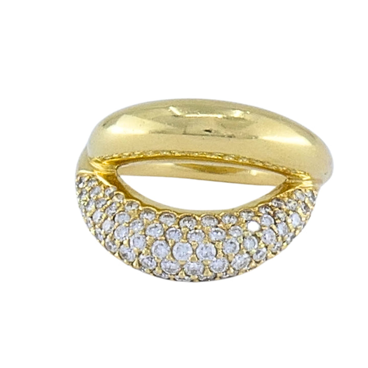 Mauboussin Paris 18k Gold Pavé Diamond Ring