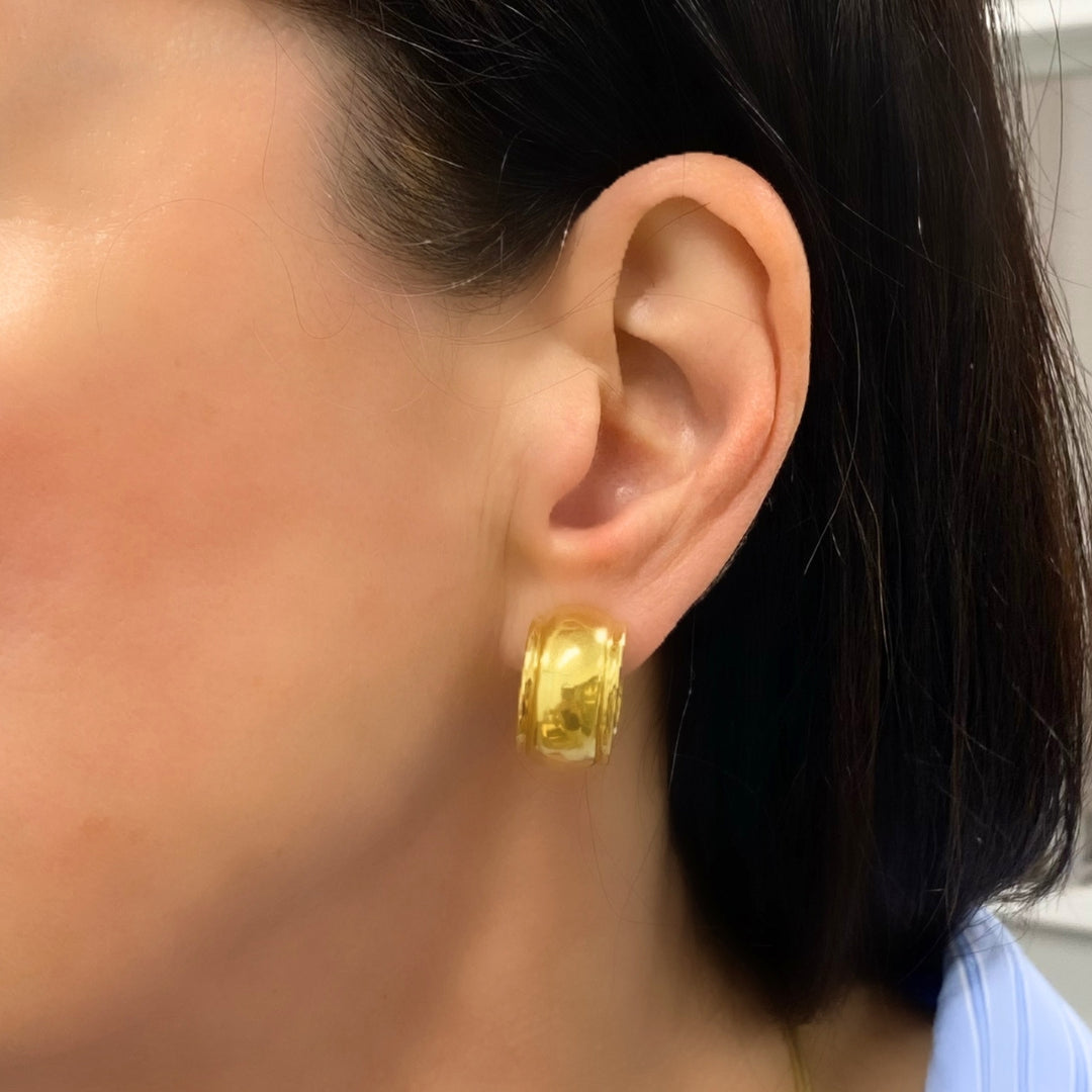 Tiffany & Co. 18k Gold Huggie Hoop Earrings