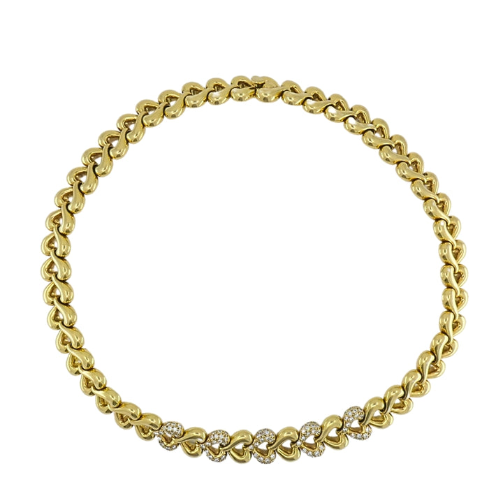 Van Cleef & Arpels 18k Gold Diamond Heart Necklace