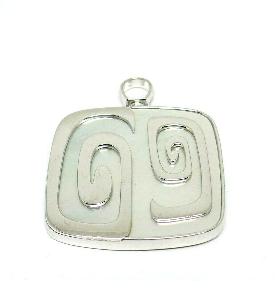 Bulgari White Gold Mother of Pearl Theme Limited Edition Pendant