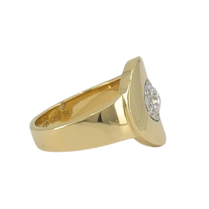 Dinh Van Menottes Ring 18k Gold Diamond