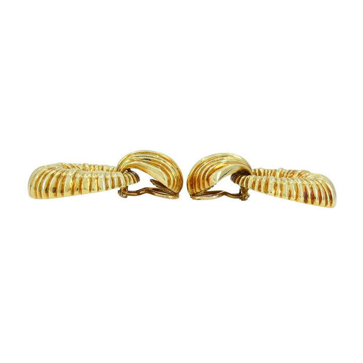 Van Cleef & Arpels 18k Gold Door Knocker Clip-on Earrings