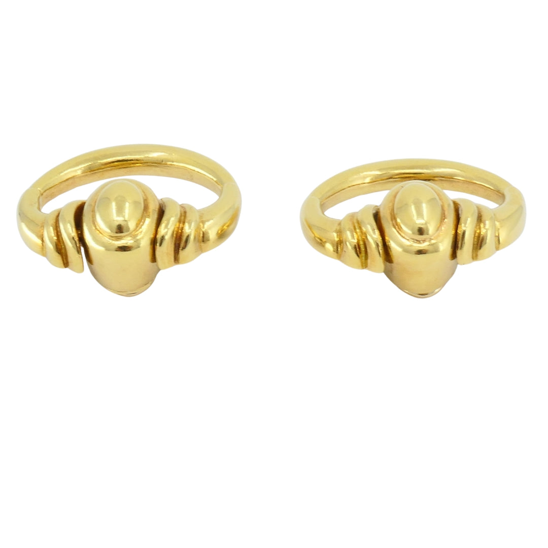 Vintage Cartier Aldo Cipullo Door Knocker Earrings 18k Gold