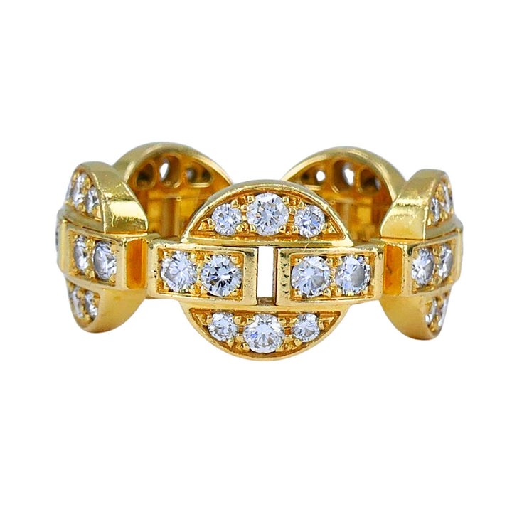 Cartier Maillon 18k Gold Diamond Band Ring