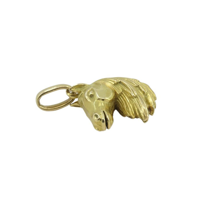 Hermes 18k Gold Equestrian Horse Pendant