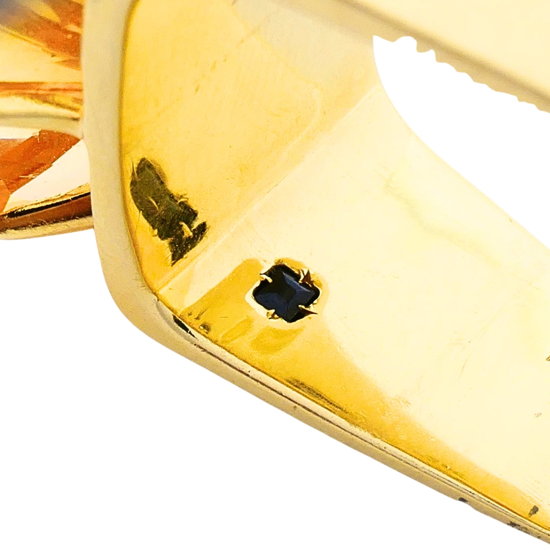 H. Stern Sunrise 18k Gold Citrine Diamond Cocktail Ring