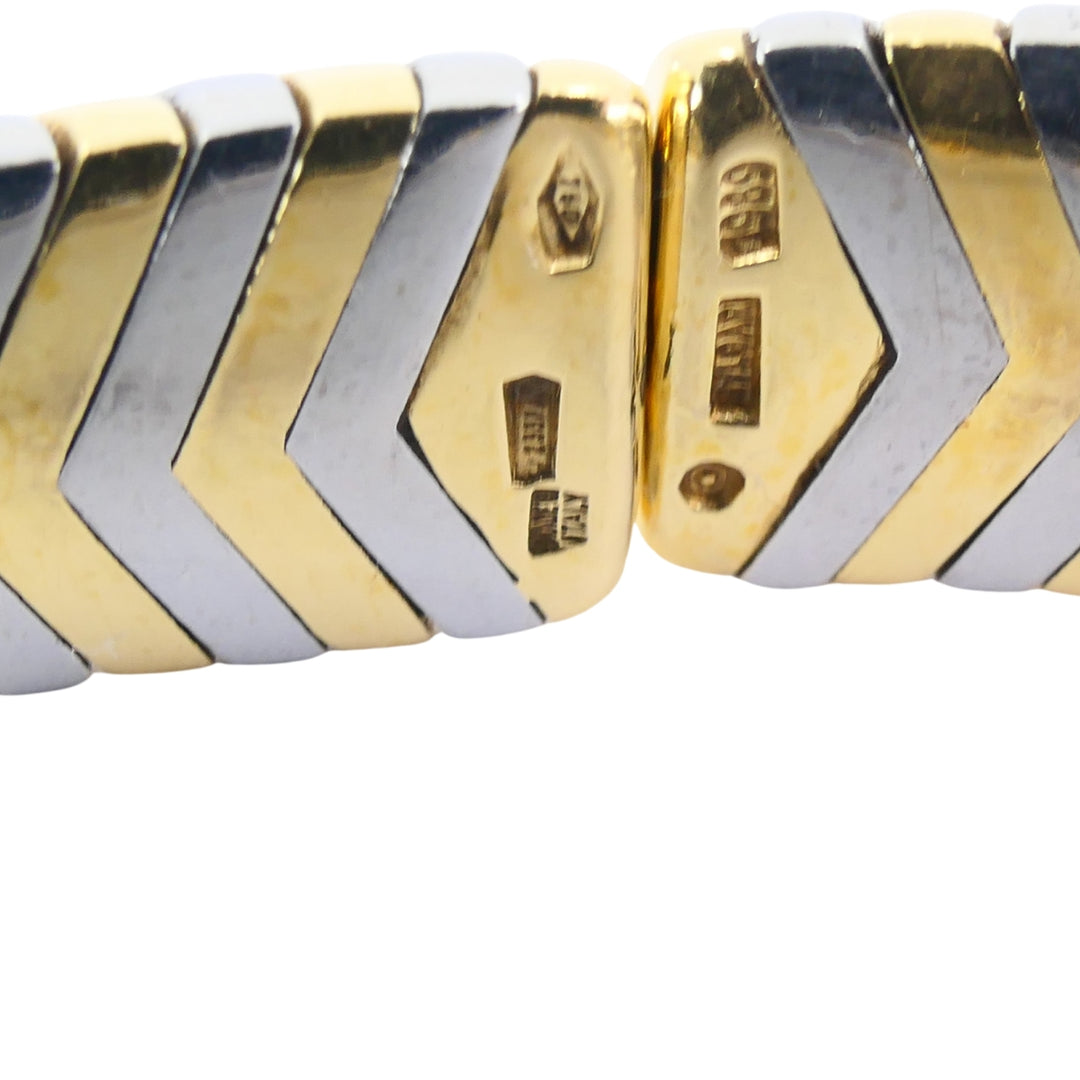 Bvlgari Vintage Bulgari 18k Two-Tone Gold Alveare Bracelet