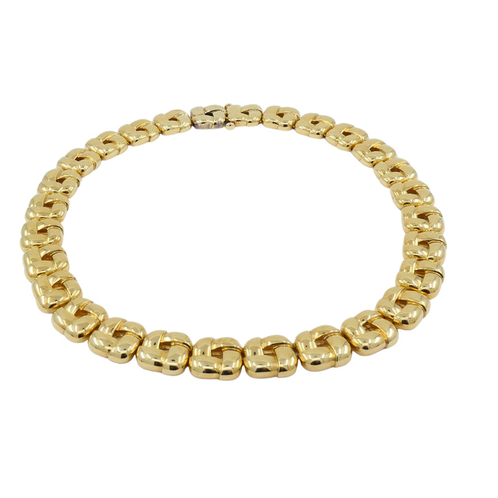 Vintage Chaumet Collar Necklace 18k Gold Link Necklace