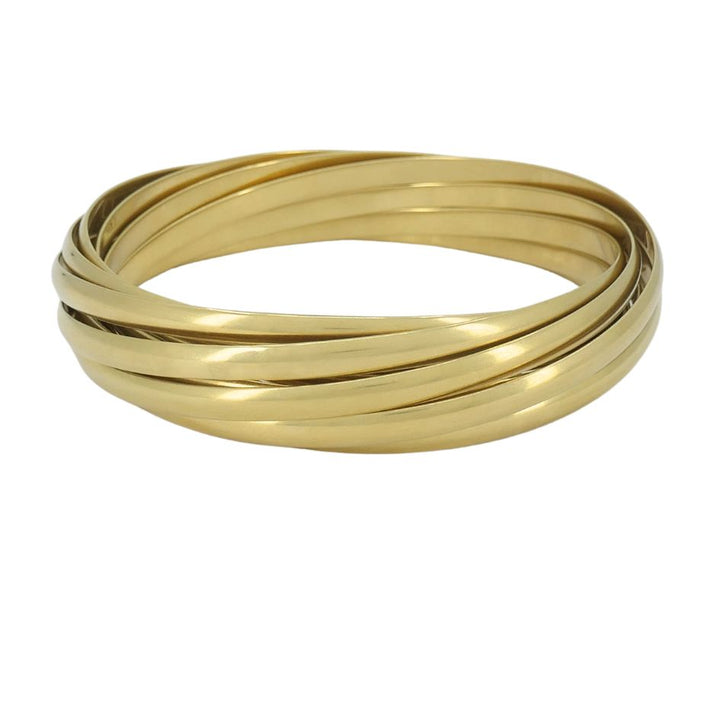 Vintage Paloma Picasso Tiffany & Co. 18k Gold Melody 9 Bangle Bracelet