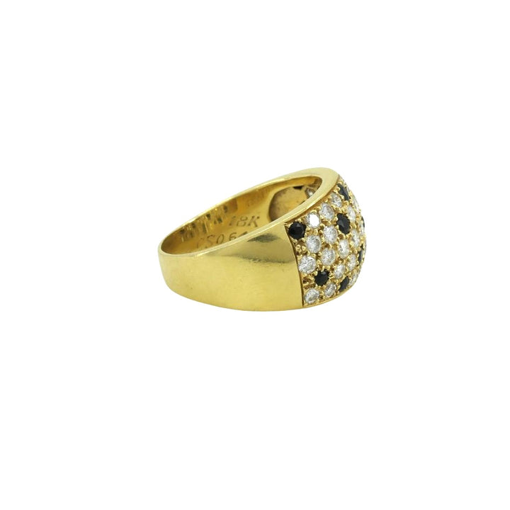 Van Cleef & Arpels 18k Gold Onyx Diamond Ring