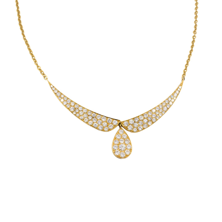 Vintage Van Cleef & Arpels Diamond Necklace 18k Gold