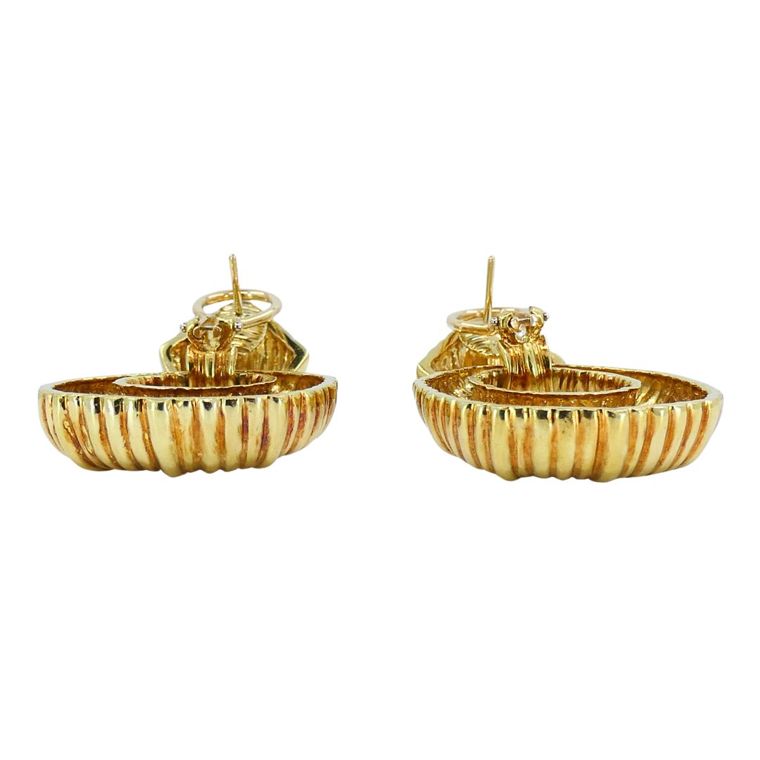 Van Cleef & Arpels 18k Gold Door Knocker Earrings