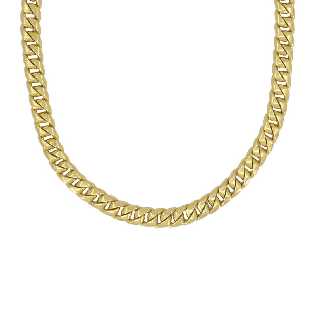 Vintage Bvlgari 18k Yellow Gold Heavy Curb Link Chain Bulgari Necklace