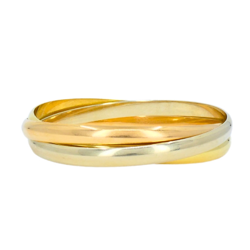 Cartier Trinity Bracelet 18k Yellow White Rose Gold Estate Jewelry
