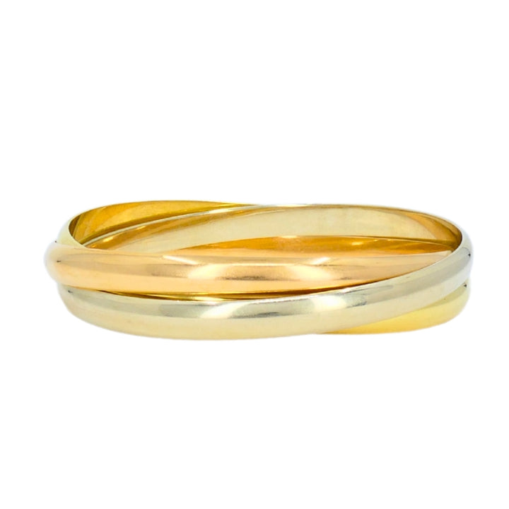 Cartier Trinity Bracelet 18k Yellow White Rose Gold Estate Jewelry