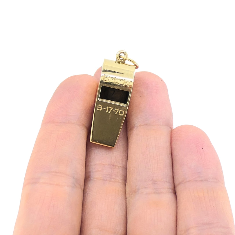 Vintage Tiffany & Co. Whistle Pendant 14k Gold