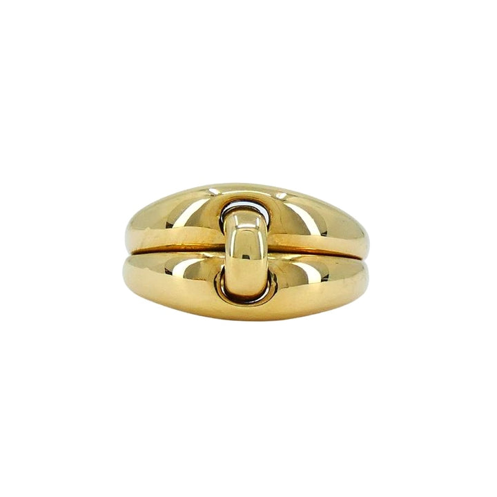 Vintage Bulgari 18k Gold Mechanical Hinge Ring