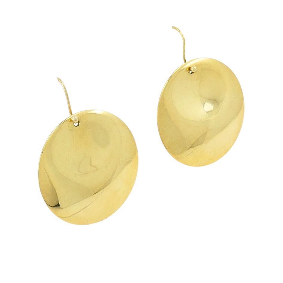 Elsa Peretti for Tiffany & Co. 18k Gold Round Hook Earrings