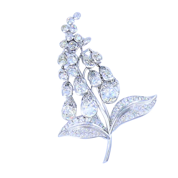 Antique Rene Boivin Platinum Diamond Brooch Circa 1880s