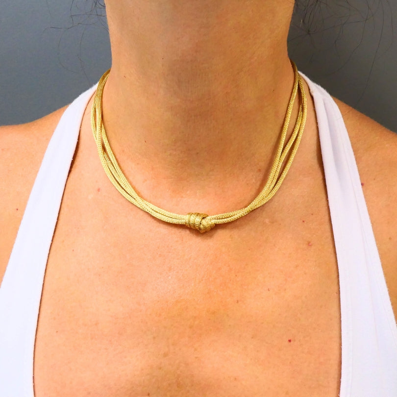 Roberto Coin 18k Gold Multi-Strand Knot Necklace
