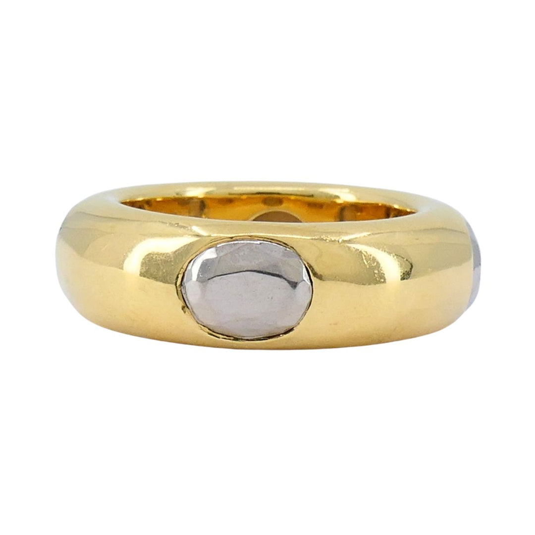 FRED Paris 18k Gold Hematite Vintage Band Ring