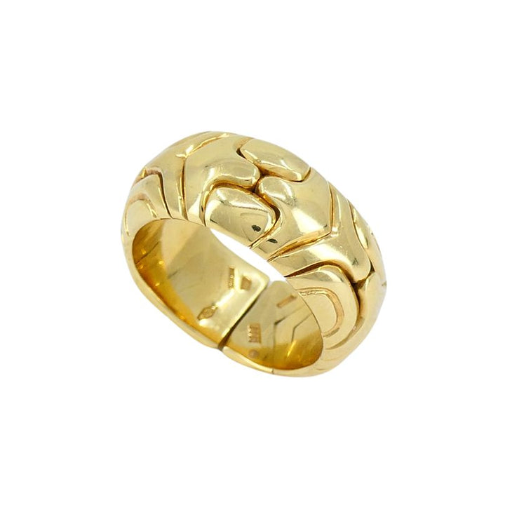 Vintage Bulgari Alveare 18k Gold Band Ring