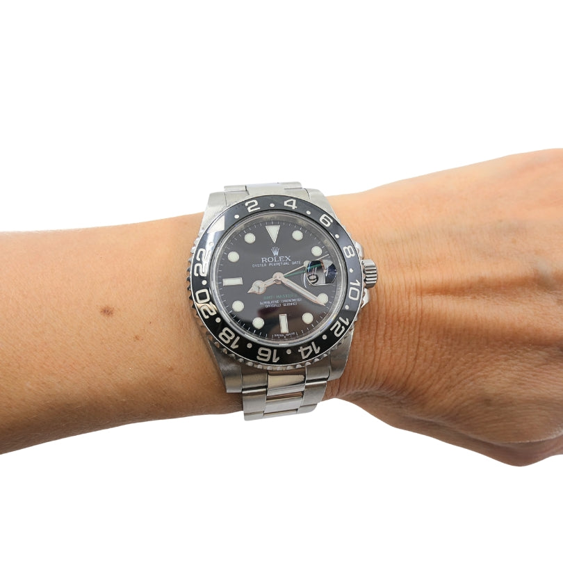 Rolex Stainless Steel GMT‑Master II 40mm Men’s Automatic Wristwatch