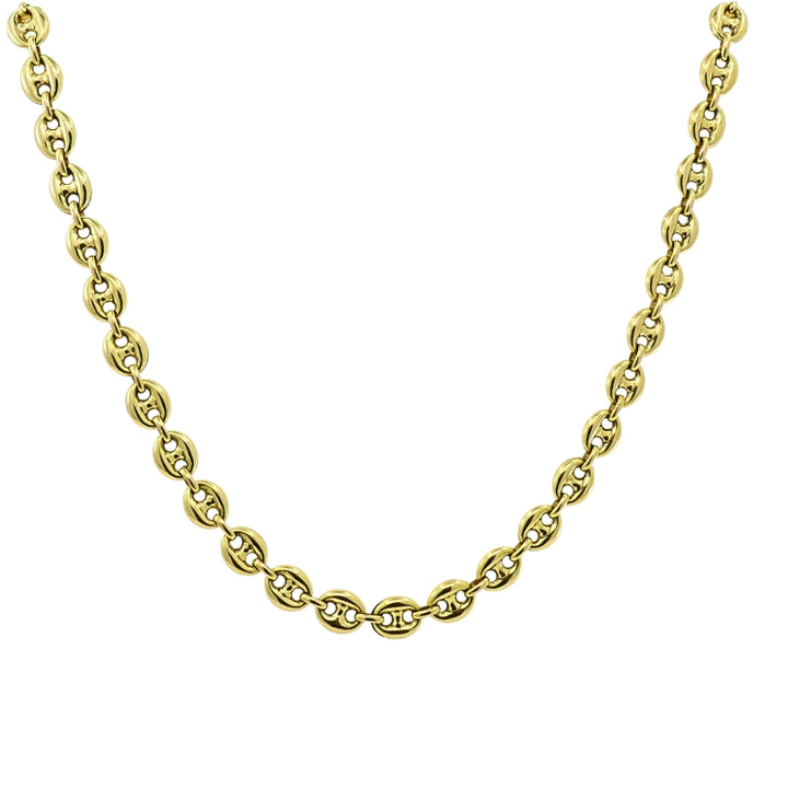 14k Gold Mariner Chain Necklace Anchor Link