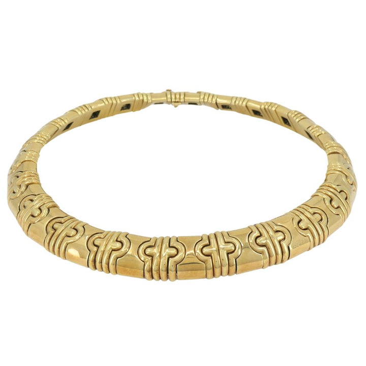 Vintage Bvlgari Bulgari 18k Gold Parentesi Necklace