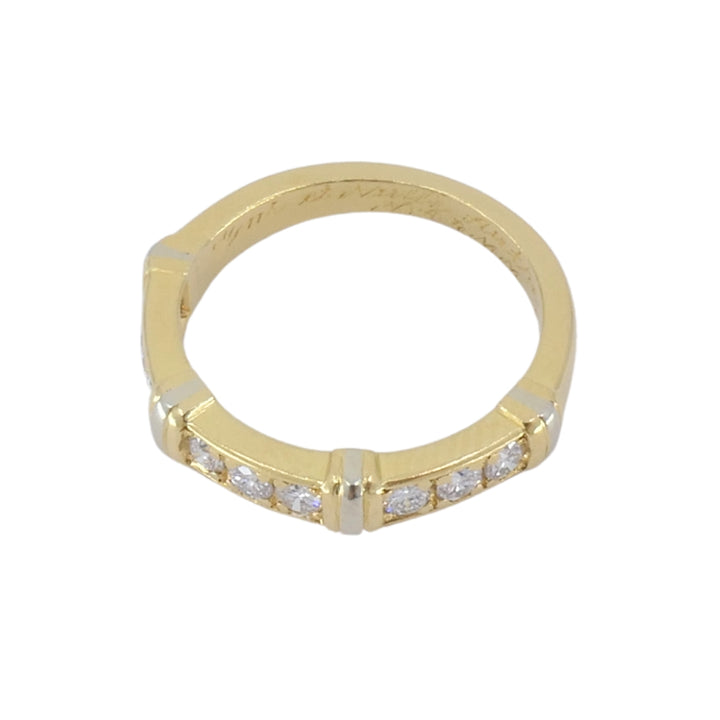 Vintage Cartier Diamond Ring 18k Yellow and White Gold
