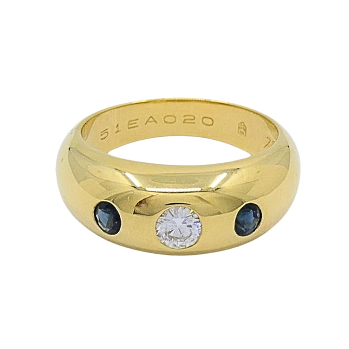 Cartier 18k Gold Diamond Sapphire Daphne Ring