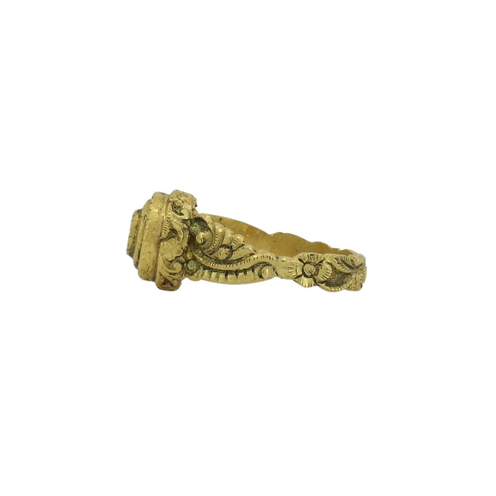 Antique 22k Gold Diamond Handmade Ring