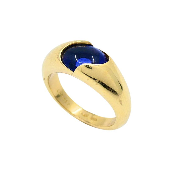 Chaumet Ring Blue Iolite 18k Gold Band