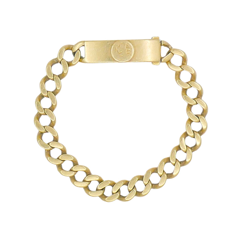 Vintage Cartier 14k Gold Curb-Link ID Bracelet, Mid-20th Century