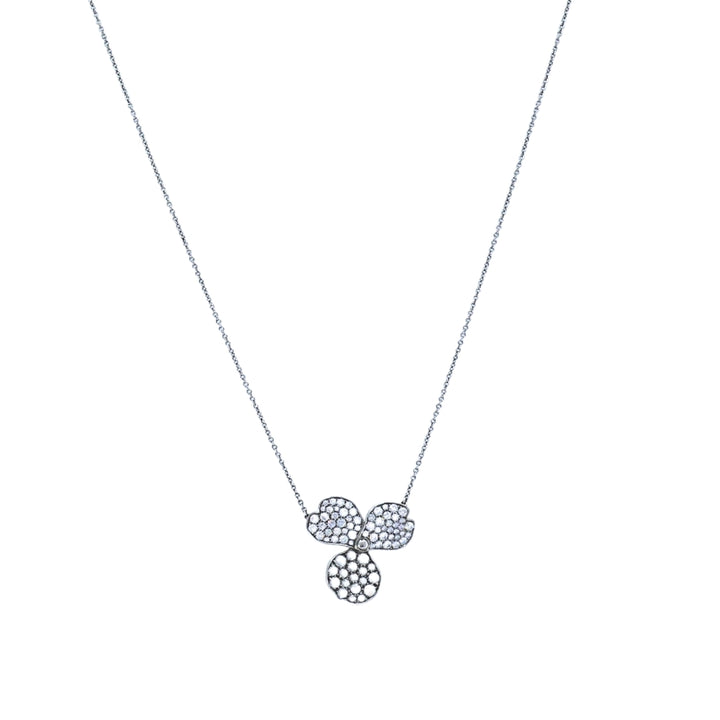 Tiffany & Co. Platinum Diamond Paper Flowers Pendant Necklace