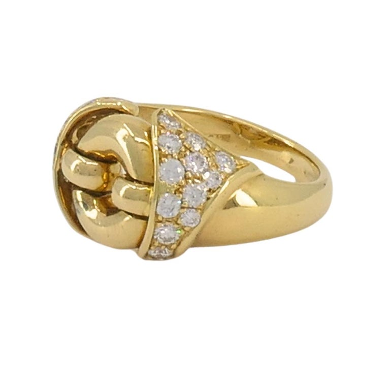 Bvlgari Vintage Bulgari 18k Gold Diamond Ring