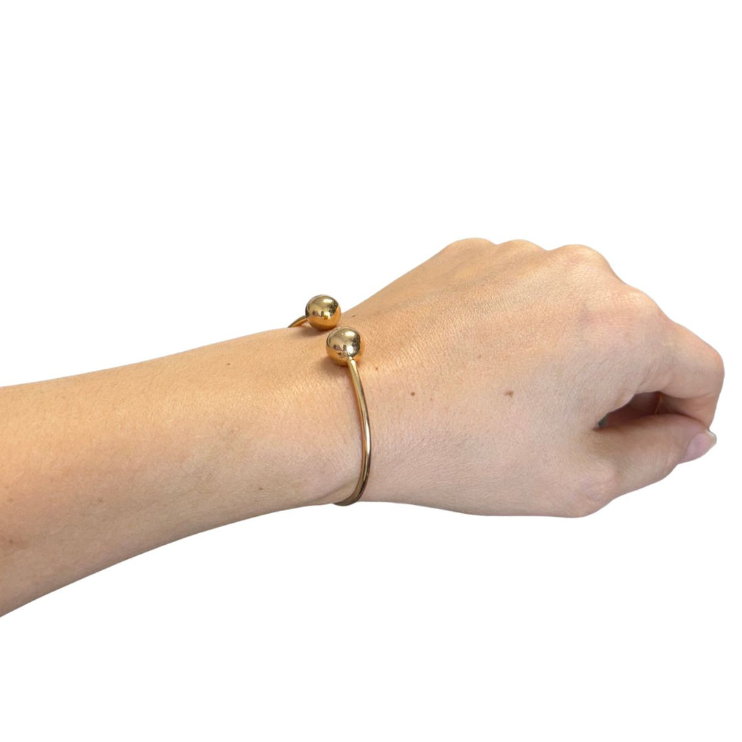 Tiffany & Co. HardWear Ball 18k Gold Wire Cuff Bracelet