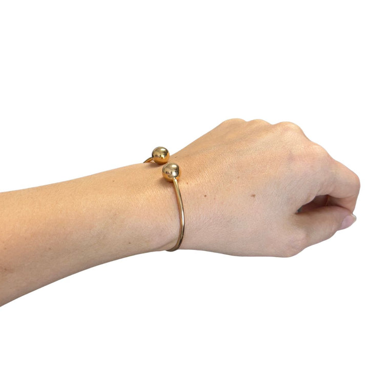 Tiffany & Co. HardWear Ball 18k Gold Wire Cuff Bracelet
