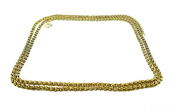 Vintage 14k Yellow Gold Long Chain Necklace