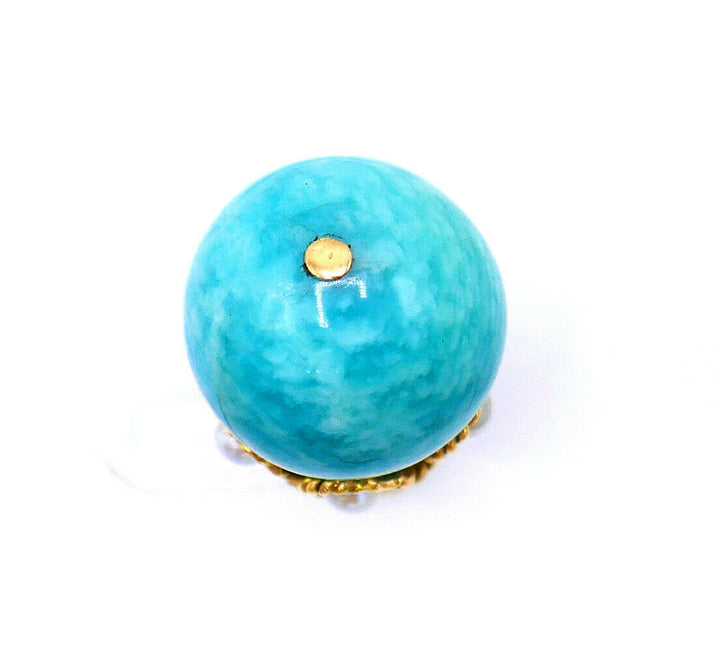 Vintage Amazonite Ball Pendant