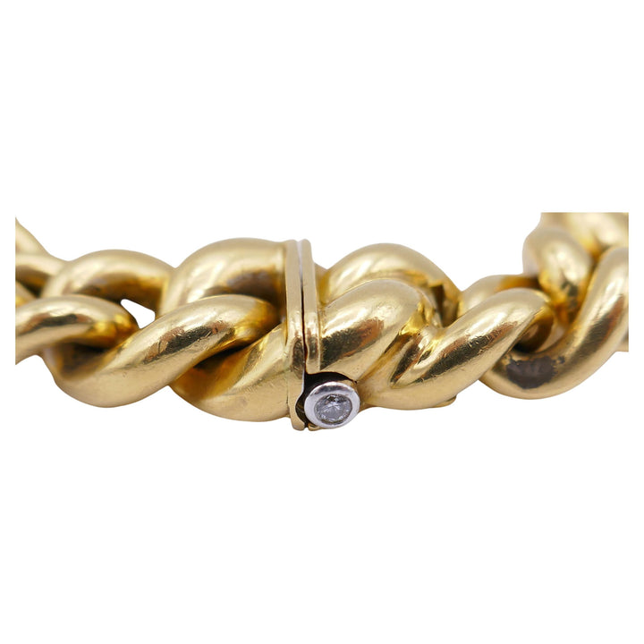 Vintage 18k Chain Link Bracelet