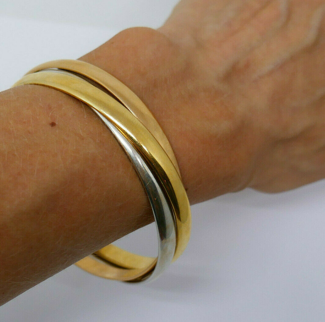 Vintage Cartier Trinity Bangle Bracelet