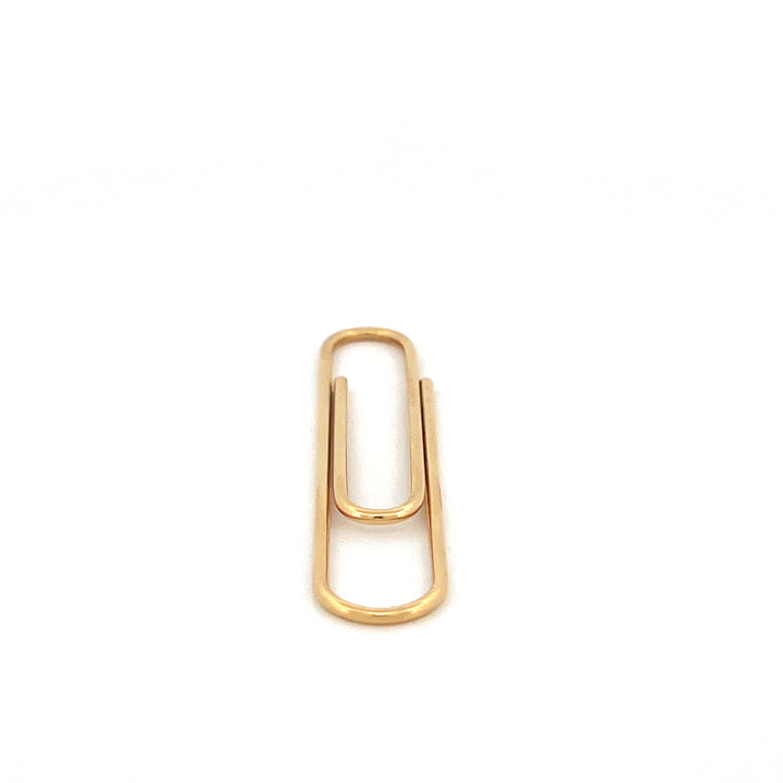 Tiffany & Co. Gold Paper Clip Bookmark Pendant