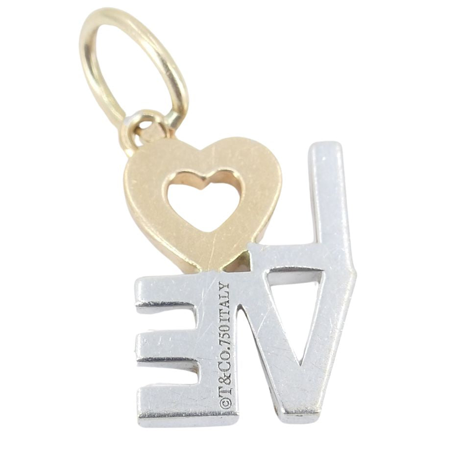 Tiffany & Co. 18k Two-tone Gold Diamond Love Pendant