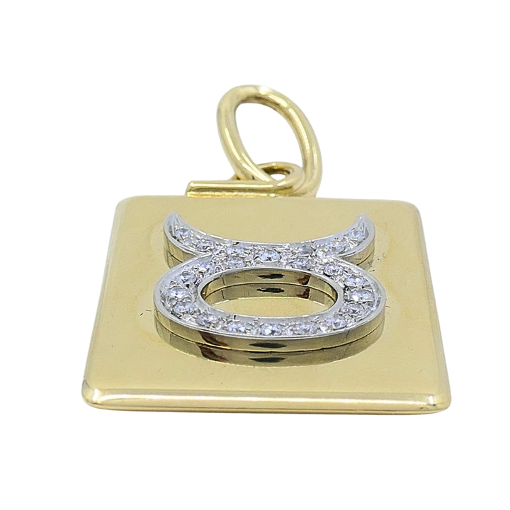 Pomellato 18k Gold Diamond Taurus Zodiac Pendant