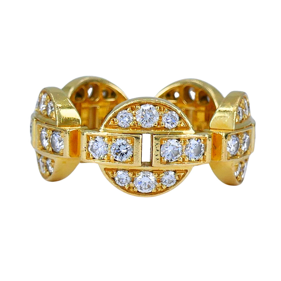 Cartier Maillon 18k Gold Diamond Band Ring
