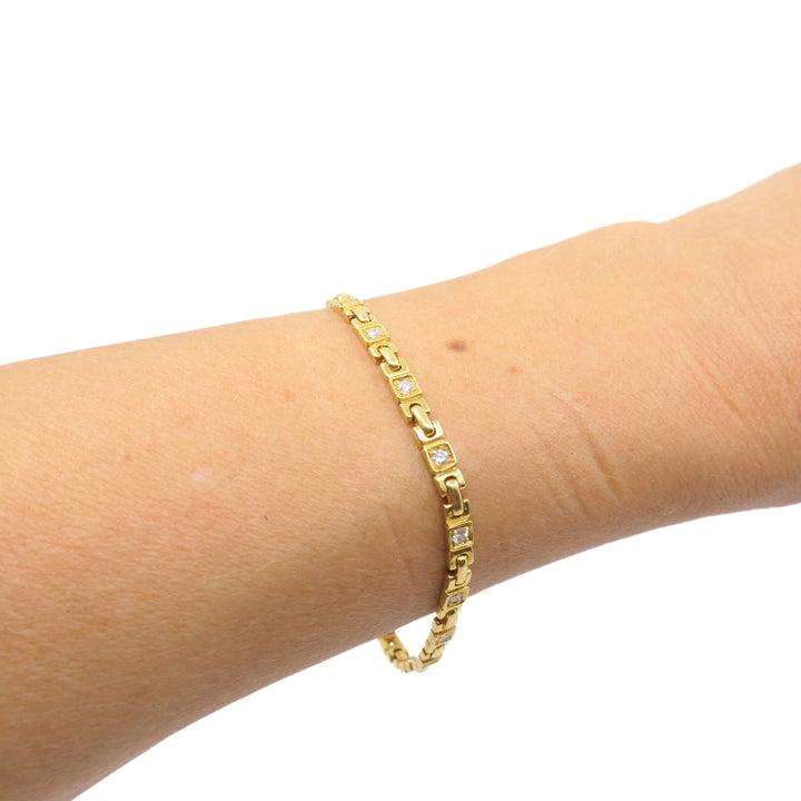 Van Cleef & Arpels 18K Gold Diamond Bracelet